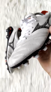 SEPATU BOLA MIZUNO MORELIA NEO 4 PRO WHITE BLACK CHINESE RED FG