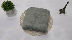 Chăn văn phòng mền nhung tuyết du lịch siêu mền mịn màu trơn 1m1 x 1m5.