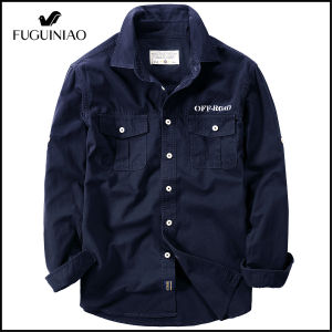 Fuguiniao Mens Casual Shirt Oversized Shirt Clothing Mens Long Sleeve Shirt