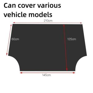 Heavy Duty Magnetic Front Windshield Cover for Cars Universal Fit Automobile Sunshade Sun Snow Frost Rain Protector