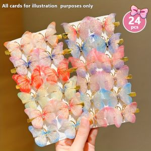 12/24/48pcs Sweet Butterfly Hair Clip Cute and Easiest for Match