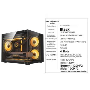 Nintendo | MATX/ITX Compatible Full Side Transparent Computer Case
