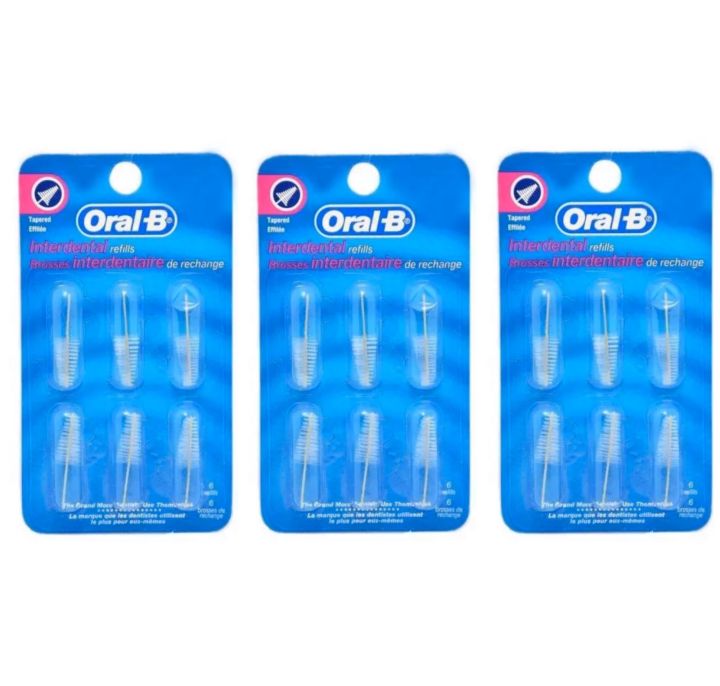 Oral B Interdental Brush Refills Tapered 3 X 6-pack | Lazada Singapore