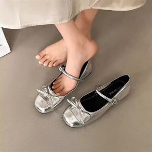 Giày Cao Gót Nữ Đầu Tròn Thanh Lịch Giày Cao Gót Nữ Có Nơ Gợi Cảm Giày Thường Ngày Thời Trang Thoải Mái Xuân Thu Mary Janes