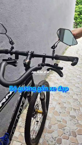 Bộ 2 Gương xe đạp xe đạp điện cao cấp xoay 360 độ chắc chắn gương phẳng góc lớn giúp đạp xe an toàn Mai Lee