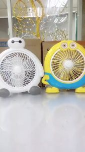 High Quality Big Hero Character Mini Fan Baymaxx Design Cooling fan Electric Fan Super Strong Fan