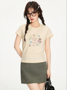 Gbiaior | Cooling Sweet Style Slim Fit Short Sleeve T-Shirt