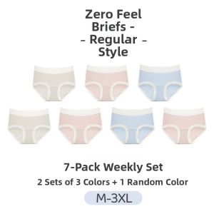 NAITANGPAI | Zero-feel Plus Size Cotton High-waist Prolonged Crotch Antibacterial Pants