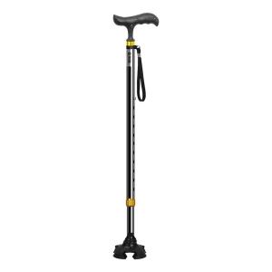 LEZHONGFU | Telescopic Light Durable Anti-Slip 4-Legged Cane