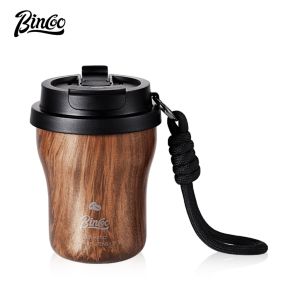 BINCOO Pure Titanium Coffee Thermal Cup Flask Portable Mug for Outdoor Travel and Camping 280ML