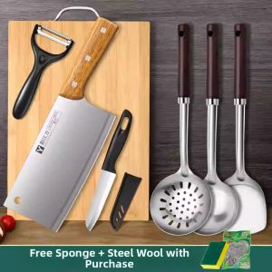 plys | Home Kitchen Knife Set with Integrated Cutting Board