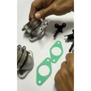 คอหรีด cbr250 ใส่เรือน CBR250 / CRF250 ใส่รถเวฟหัวฉีดได้ทุกรุ่น WAVE/ MSX/ W125 ปลาวาฬ / DREAM SUPPER CUP ยางคอหรีดอย่างดี เข็มขัดรัด คอหรีดแต่ง คอCB