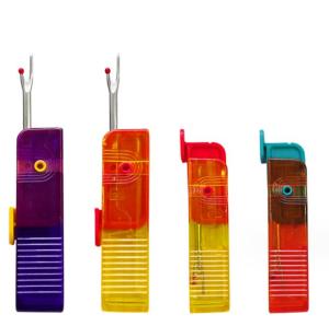 3PCS Foldable Stitch Remover Knife Plastic Seam Ripper Stitch Removal Knife Handle Craft Thread Unpicker Sewing Tool Accessories (Random color)