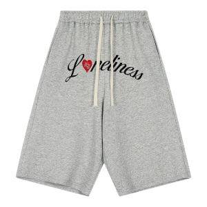Grace Rub | American Letter Embroidery Camouflage Loose Culottes