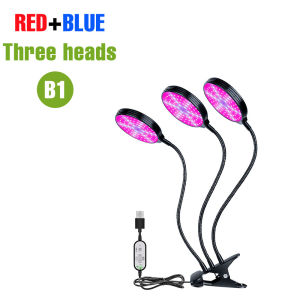 USB 5V LED Grow Light Full Spectrum Plant Hydroponics Cultivation Lamp 1/2/3/4 Heads Waterproof Dimmable With Timing Auto On/Off