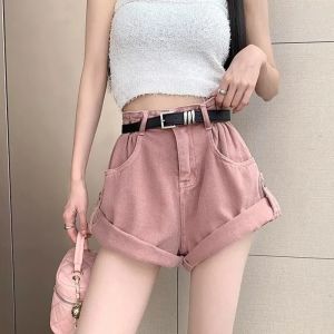 Y2K High Waist A-Line Loose Wide Leg Plus Size Shorts Womens Summer Denim Skirt Shorts Micro Trendy Slimming Hot Pants