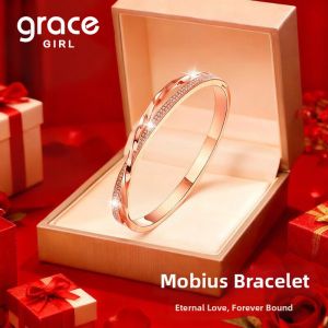 Grace Girl | Rose Gold Möbius Strip Bracelet