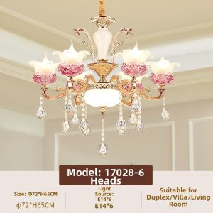LAIDENG | European Style Zinc Alloy Crystal Candle Chandelier