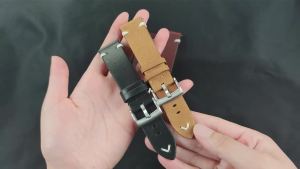 Vintage Oil Wax Leather Watch Strap 20mm 22mm Universal Watchband Accessories Pin Buckle Men Women Sport Quick Release Bracelets