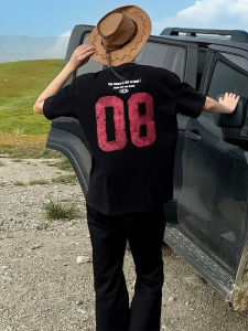 เสื้อยืดแขนสั้นทรงหลวมสไตล์ฮิปฮอปสำหรับผู้ชายในช่วงฤดูร้อน เสื้อผ้าทำงานแบบลำลองสำหรับเยาวชน สไตล์ลำลอง