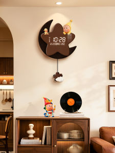 ZEDUO | Creative Silent Electronic Star People Wall Clock