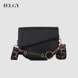 IELGY กระเป๋าสะพายพาดลําตัวสําหรับผู้หญิงกระเป๋าคาดลําตัวมีสายคาดกว้างครึ่งกลม