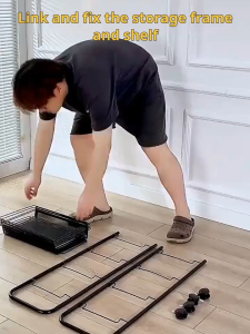 TISAS Multi Layer Trolley Cart Organizer Carbon Steel Storage Rack Versatile Stroller Storage Shelf for Kitchen Floor Bedroom Mobile Use Organize Baby Snacks Bathroom Items Must-Have for Every Home