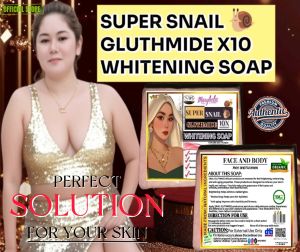 MAEYBEBZ SUPER SNAIL GLUTHMIDE X10 WHITENING SOAP