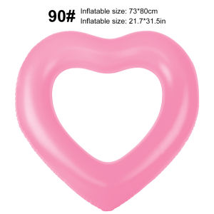 Phao Bơi Hình Trái Tim 1 Chiếc Chất Liệu PVC Dành Cho Hồ Bơi Và Bãi Biển Thiết Kế Mùa Hè Độc Đáo Đồ Chơi Nổi Ngoài Trời Vui Nhộn Dành Cho Độ Tuổi Từ 14 Trở Lên
