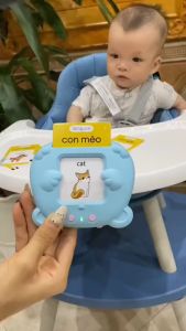 Máy đọc thẻ song ngữ Anh Việt 510 từ cho bé máy đọc thẻ tiếng anh flash card 3 chế độ đọc âm thanh to rõ dùng sạc usb