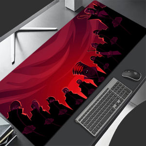 Bandai | Large Mouse Pad N-narutoS A-akatsuki Carpet Laptop Pc Gamer Keyboard Mat Mousepad Edge White Lock Edge Tassel Rubber Table Mat