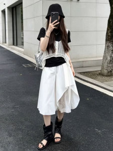 NIUVIES | Summer 2026 Stylish Korean Style Advanced White Dress Set