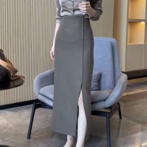 Trendy V-Neck Buttoned Satin Shirt Long Sleeve Slimming Commute Friendly Classic Length Versatile Top for Women