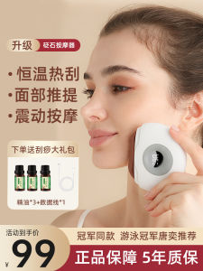 Smart Electric Stone Facial Gua Sha Board Beauty Massage Tool Constant Temperature Hot Compress Vibration Massage Device