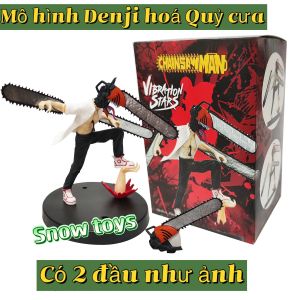 Mô hình Chainsaw Man - Nhân vật Denji hóa Quỷ cưa máy 2 đầu thay thế - Kích thước Denji Cao 13cm - Fullbox Chainsaw man