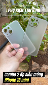 Combo 2 Ốp Lưng Trong Nhám Unibody iPhone 13 Mini Siêu Mỏng