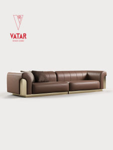 VATAR | Luxury Genuine Leather Sofa 5 Seats Set