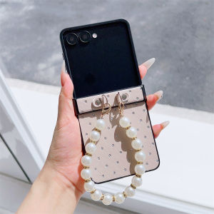 szhaiyu | PU Leather Wrist Strap Phone Case for Samsung Galaxy Flip 7 6 5 4 3 Flip5 Flip4 Flip6 Flip7 FE 5G Protective Shockproof Cover