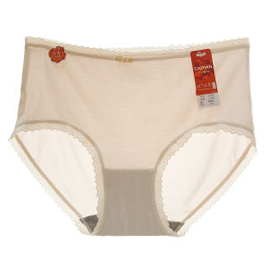CaiTian Ultra Soft Modal Silk Womens Underwear 80-160kg High Elasticity Seamless Camellia Essence Moisturizing Pants