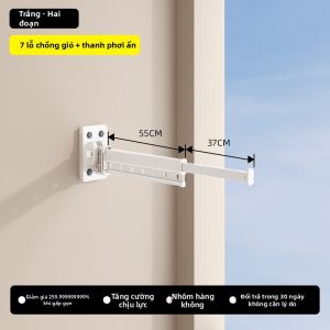DIEYUAN | Giá Phơi Chăn Treo Tường Không Lộ