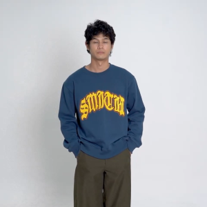 House of Smith Sweater Crewneck Pria - The Embro Crewneck Blue