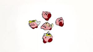 Bandai | Cute Kirby Enamel Pins Anime Cartoon Metal Lapel Badges Kawaii Brooches for Jacket Backpack Hat Game Fans Collectible Jewelry
