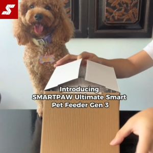 Smartpaw Ultimate Smart Pet Feeder Gen 3 | WiFi Enabled + 1080p Camera & 2-Way Audio for Cats & Dogs | Smart Feeding Up to 15 Meals/day | 1-Year SG Warranty