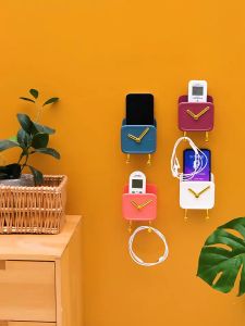 Wall Mounted Mobile Phone Charging Rack/TV Air Conditioner Remote Control Storage Box/No Punching Wall Box Rak