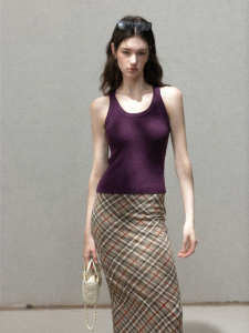 Cantonstory | Áo Camisole Cổ Vuông Không Tay Mặc Trong Hoặc Mặc Ngoài Mùa Hè
