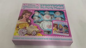 Disney Princess Story Book Tea Party Playset for Kids with 11pc Ceramic Cup Gift Set