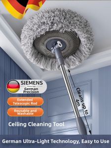 FEIZHUXIANSEN | Adjustable Ceiling Cleaning Mop Dry & Wet Use