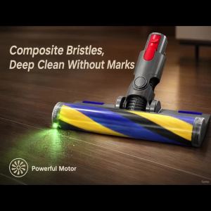 For Dyson V15 V8 V11 V7 V10 SV14 Vacuum Head Fluffy Attachment for Accessories Hard Floors Compatible Replacement Parts Laser