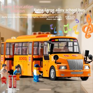 Educational Alloy Bus Toy