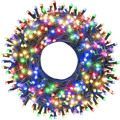 100LEDs-500LEDs LED Christmas Lights Fairy String Light EU Plug Warm White RGB LED Curtain Lights DIY Garden Home Party Decor